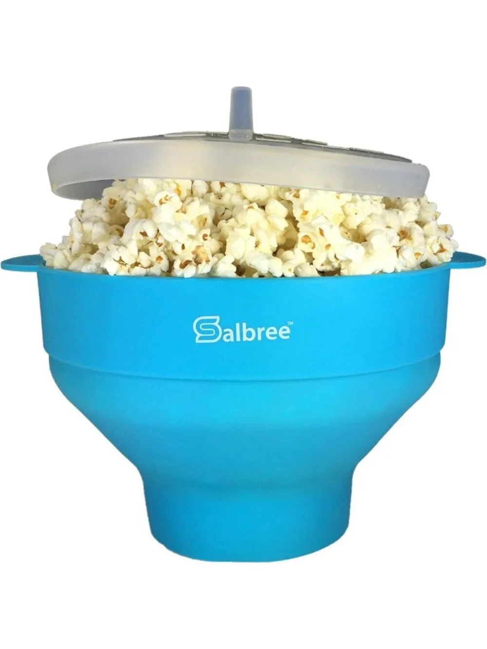 Collapsible Silicone Microwave Popcorn Maker - Oil-Free Hot Air Popper Bowl